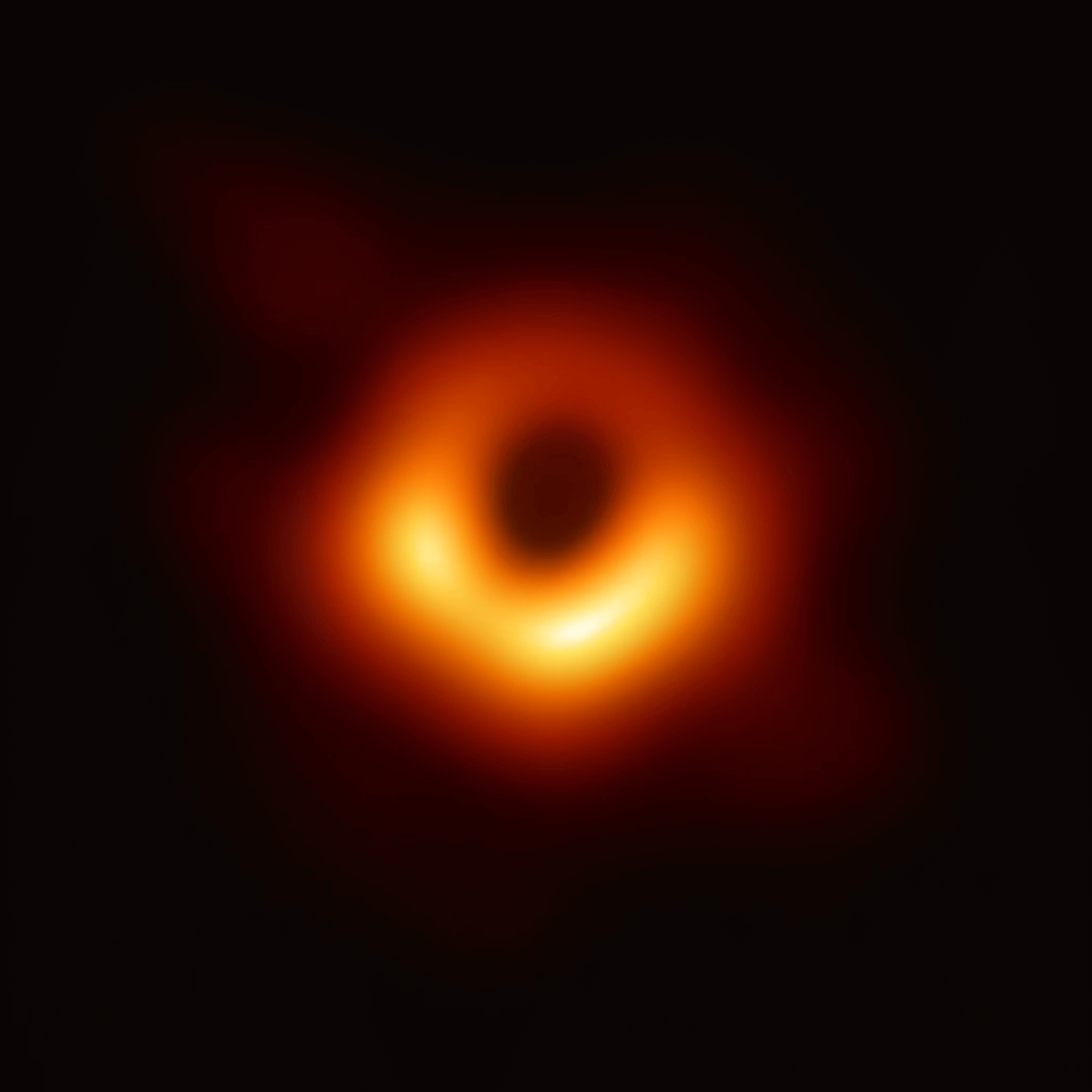 Black hole image from a space telescope