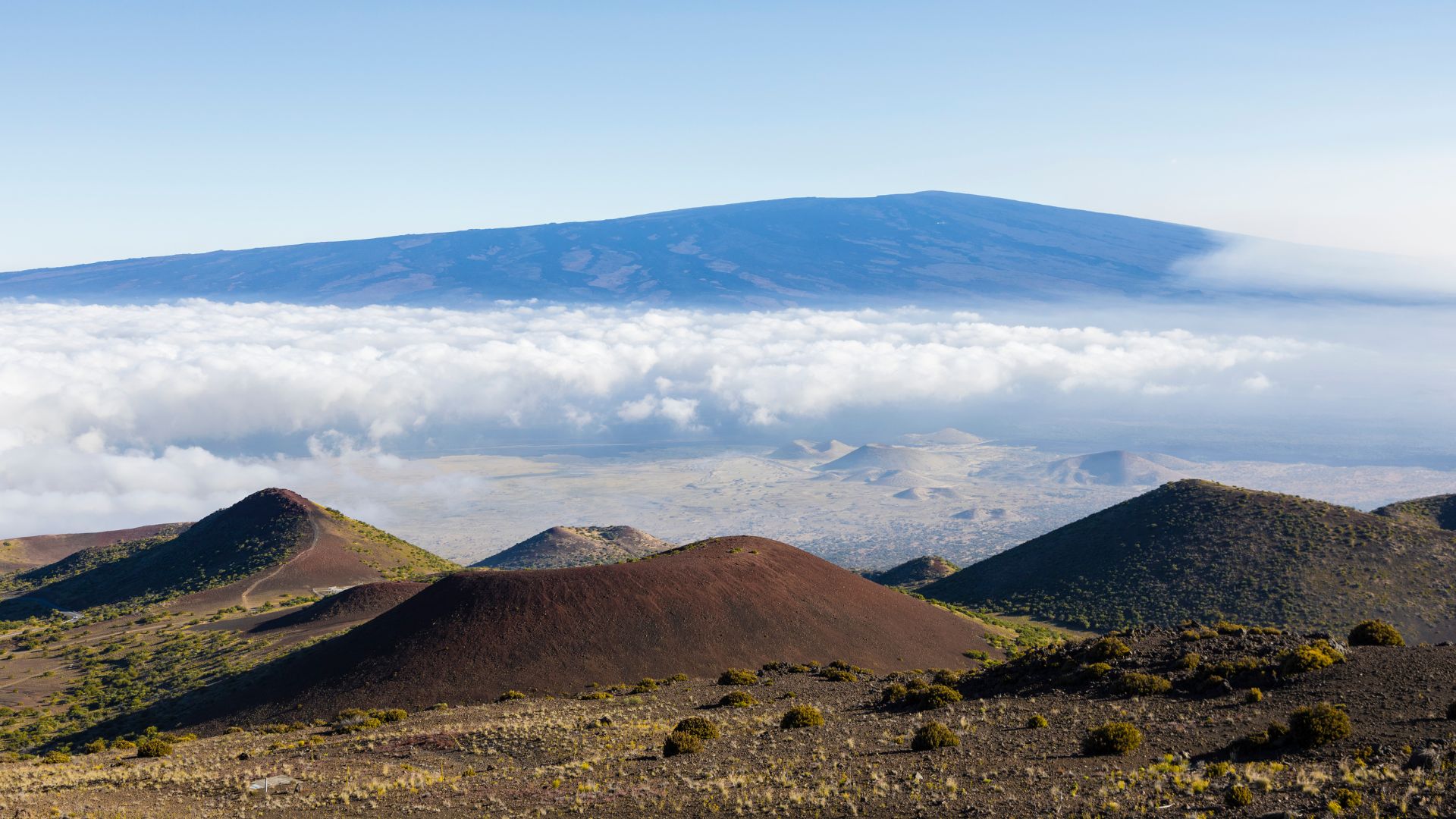 Breathtaking view of Mauna Loa volcano