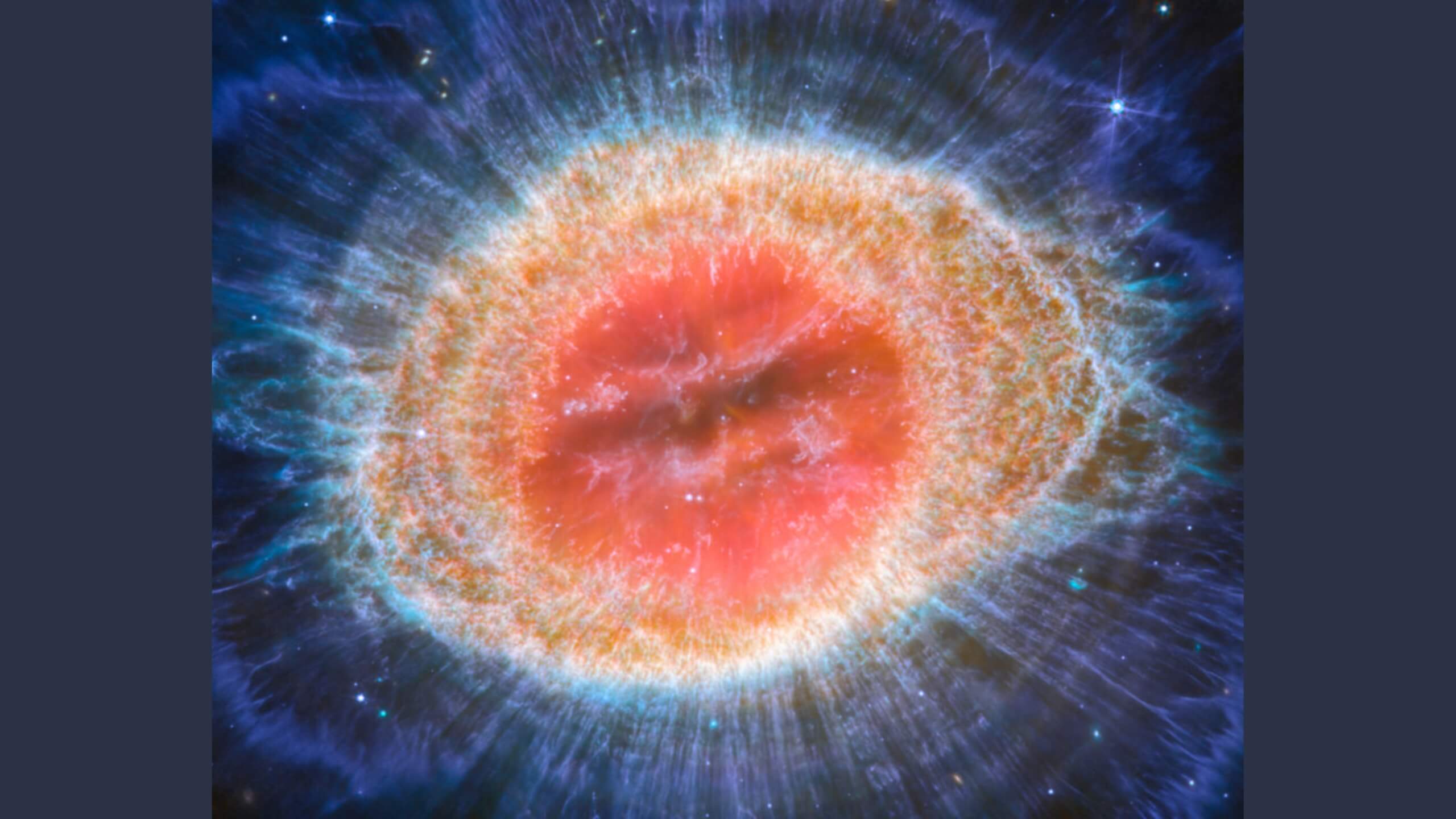 MIRI Image of ring nebula captured by James Webb