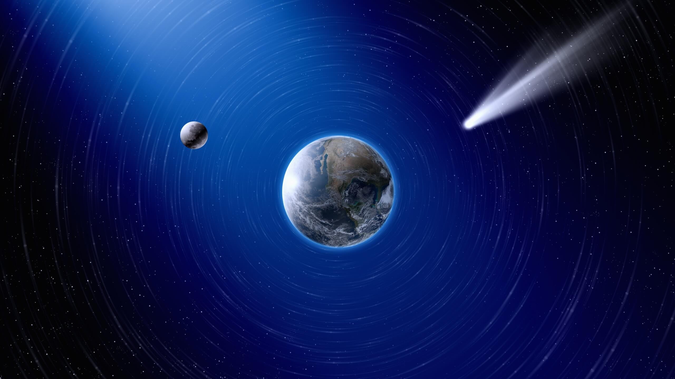 Some theories suggest that earth's water came from comets