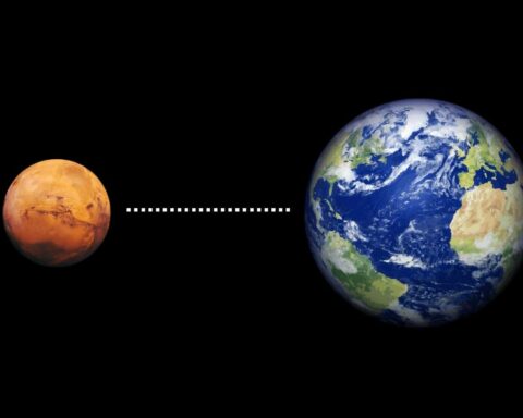how far away is mars from earth