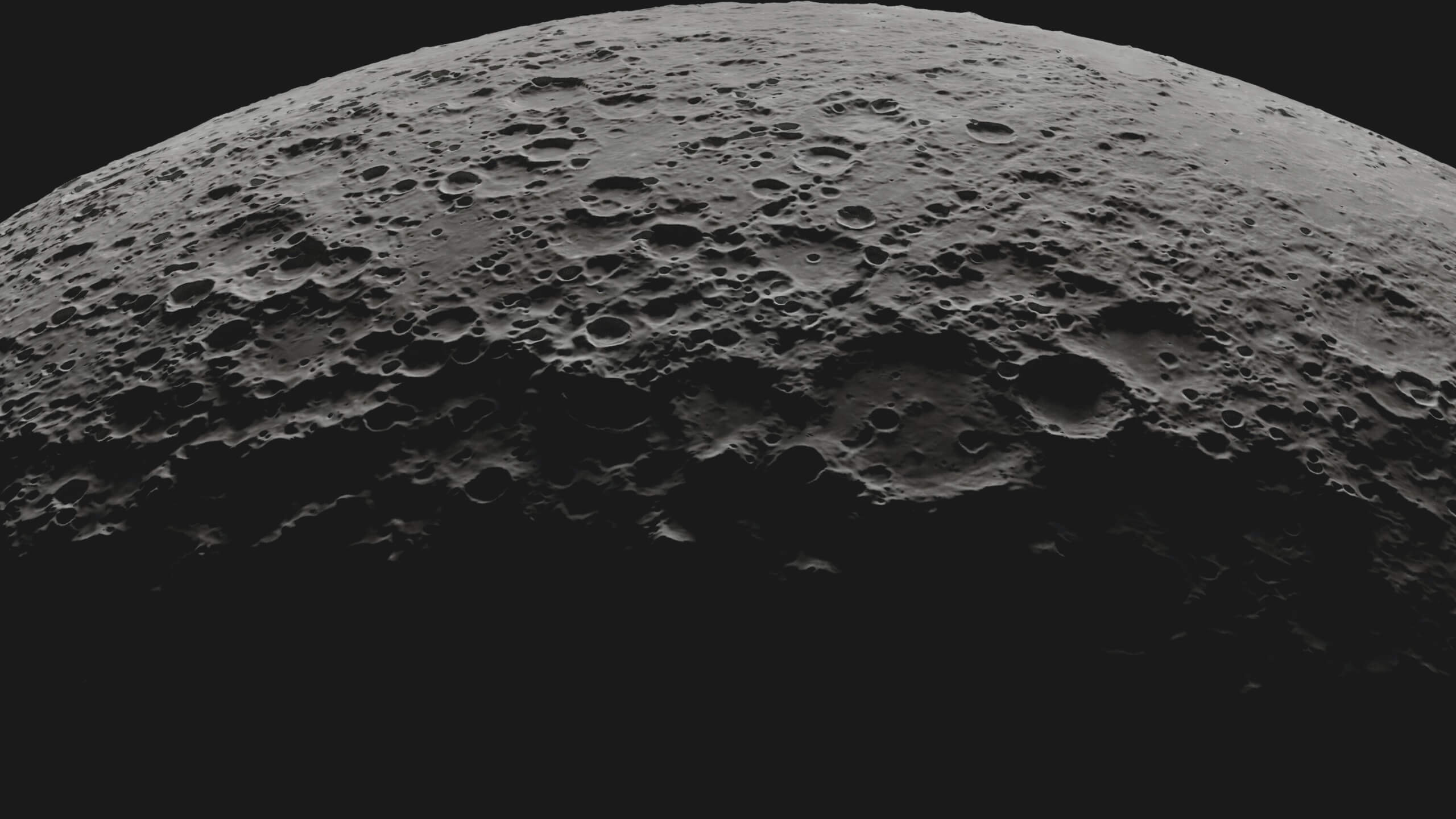 moon surface with craters