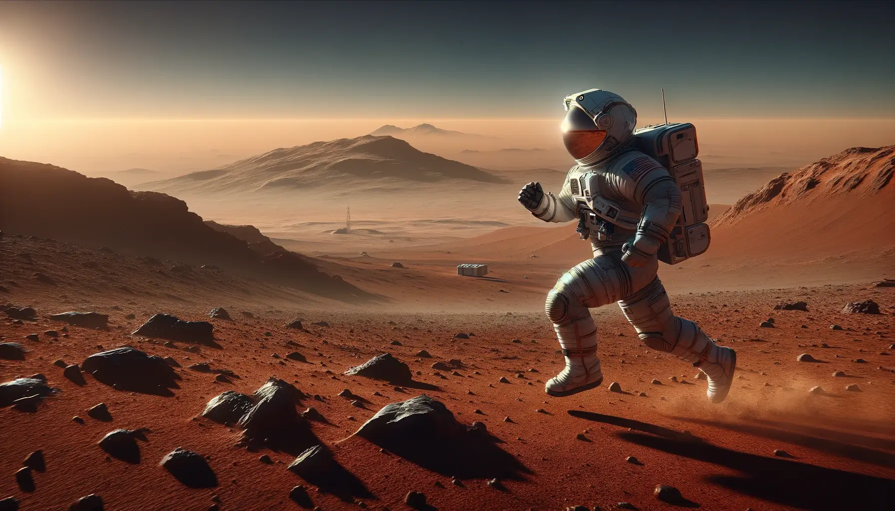 we can relatively run faster on mars than earth